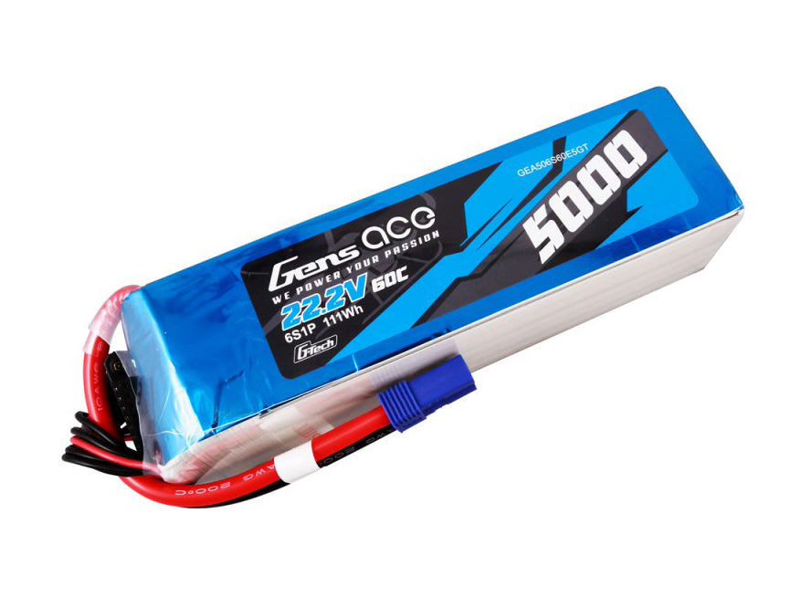 Li-Po 6S 22.2V 5000mAh 60C with EC5