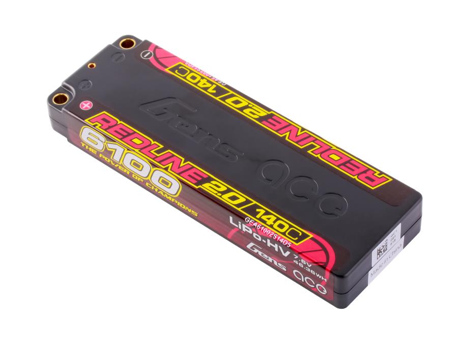 Li-Po HV Car Hard Case 2S1P 7.6V 6100mAh 140C RL2 with 5mm - RC Hobby Product
