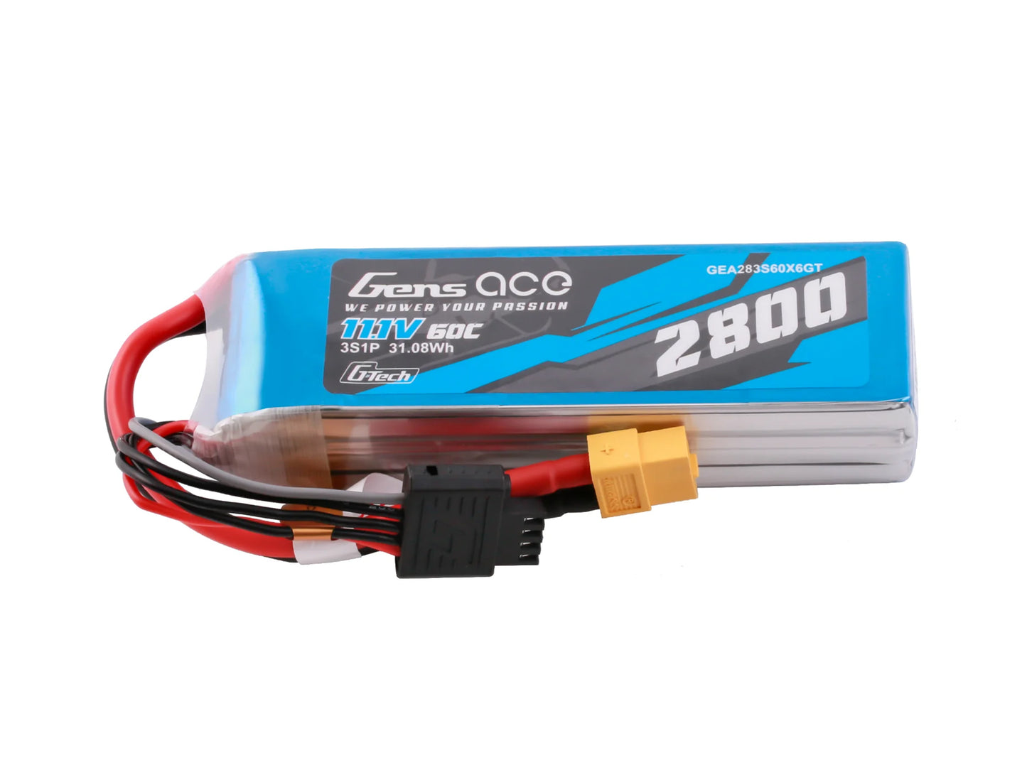 Li-Po G-Tech 3S 11.1V 2800mAh 60C with XT60 - RC Hobby Product