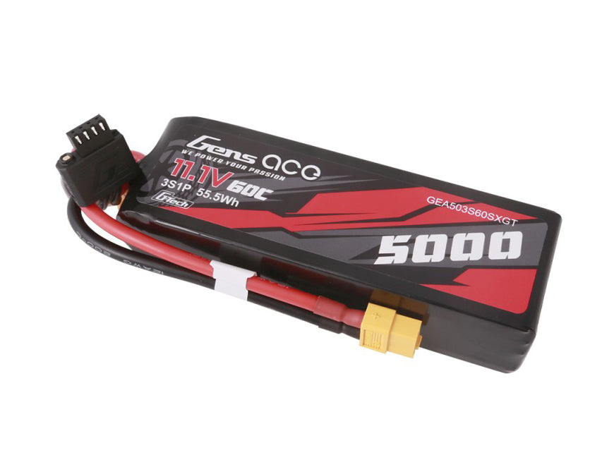 Li-Po Car G-Tech 3S 11.1V 5000mAh 60C with XT60 Short - RC Hobby Product