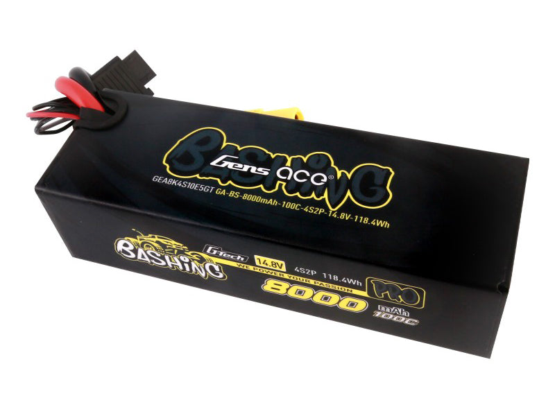 Li-Po Car G-Tech 4S2P 14.8V 8000mAh 100C Bashing with EC5