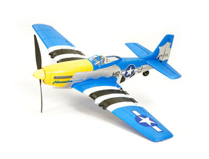 VOLANTEX P-51D MUSTANG V2 BLUE 4CH 400MM BRUSHED W/GYRO RTF