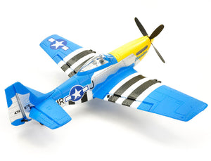 VOLANTEX P-51D MUSTANG V2 BLUE 4CH 400MM BRUSHED W/GYRO RTF