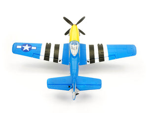 VOLANTEX P-51D MUSTANG V2 BLUE 4CH 400MM BRUSHED W/GYRO RTF