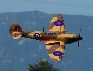 XFLY SUPERMARINE SPITFIRE MKIX BROWN 1200MM NO LANDING GEAR WITHOUT TX/RX/BAT
