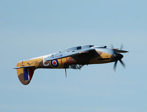 XFLY SUPERMARINE SPITFIRE MKIX BROWN 1200MM NO LANDING GEAR WITHOUT TX/RX/BAT