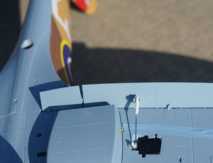 XFLY SUPERMARINE SPITFIRE MKIX BROWN 1200MM NO LANDING GEAR WITHOUT TX/RX/BAT