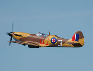 XFLY SUPERMARINE SPITFIRE MKIX BROWN 1200MM NO LANDING GEAR WITHOUT TX/RX/BAT