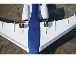 XFLY TWIN 40MM J-65 EDF BUSINESS JET PNP - BLUE