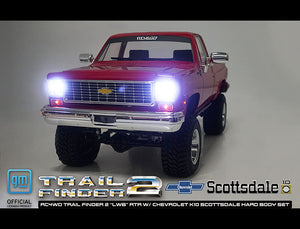 RC4WD TRAIL FINDER 2 LWB RTR WITH CHEVROLET K10 HARD BODY RED