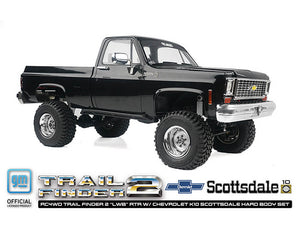 RC4WD TRAIL FINDER 2 LWB RTR W/CHEVROLET K10 HARDBODY BLACK