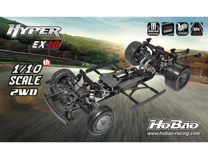 HOBAO HYPER EX10 1/10 2WD DRAG CAR PRO ARR W/O BODY,ELECTRICS