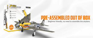 VOLANTEX P-51D MUSTANG GREEN 4CH 500MM BRUSHLESS WITH GYRO RTF
