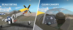 VOLANTEX P-51D MUSTANG GREEN 4CH 500MM BRUSHLESS WITH GYRO RTF