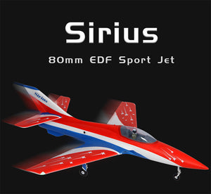XFLY 80MM SIRIUS EDF SPORT JET 1100MM WINGSPAN WITHOUT TX/RX/BATT