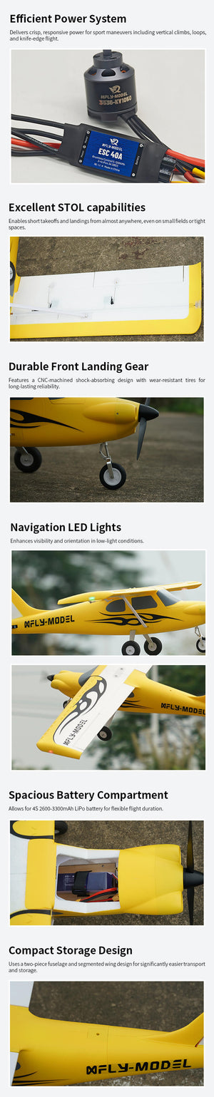 XFLY 1300MM VENTURE HIGH WING ADVANCED TRAINER
