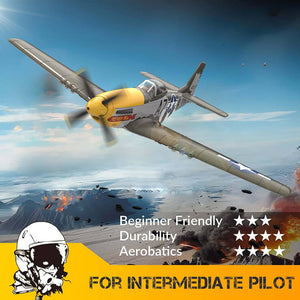VOLANTEX P-51D MUSTANG GREEN 4CH 500MM BRUSHLESS WITH GYRO RTF