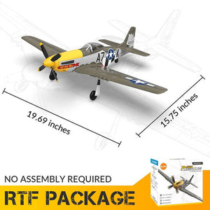 VOLANTEX P-51D MUSTANG GREEN 4CH 500MM BRUSHLESS WITH GYRO RTF
