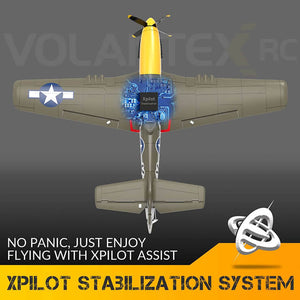 VOLANTEX P-51D MUSTANG GREEN 4CH 500MM BRUSHLESS WITH GYRO RTF