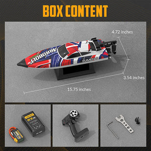 VOLANTEX ARROBOLT 'LUMEN' SR40 BRUSHLESS BOAT RTR COMBO RED