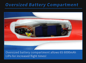 XFLY 80MM SIRIUS EDF SPORT JET 1100MM WINGSPAN WITHOUT TX/RX/BATT