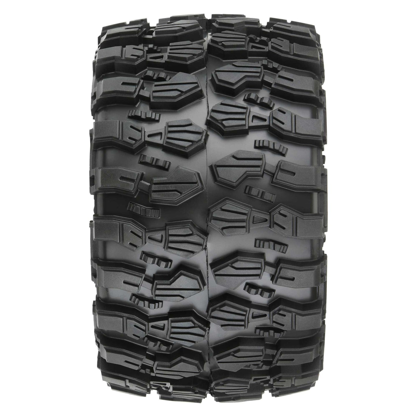 1/10 Hyrax Front/Rear 2.8" MT tyres Mounted 12mm Blk Raid (2