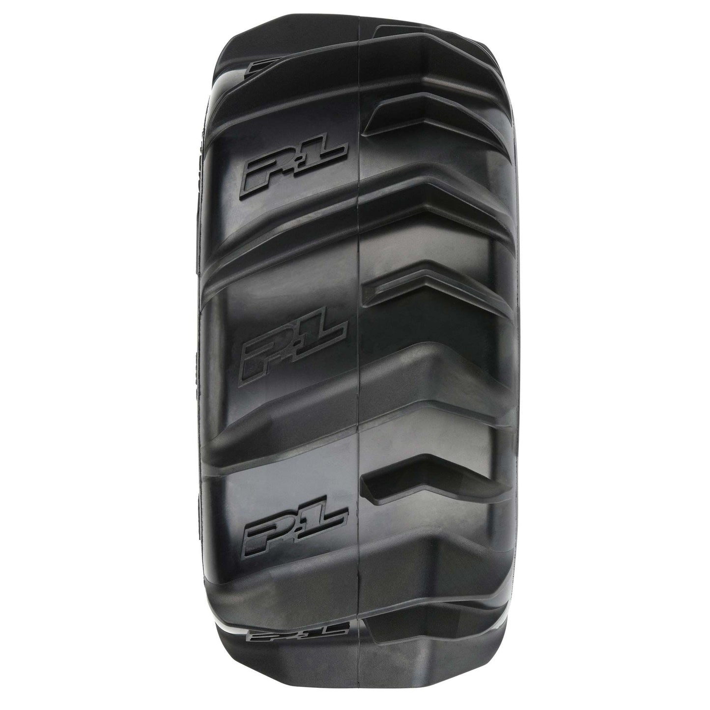 1/8 Dumont F/R 3.8" MT tyres Mounted 17mm Blk Raid (2)
