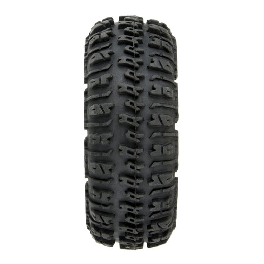 1/24 Trencher Fr/Rr 1.0" tyres Mounted 7mm Black Impulse (4)