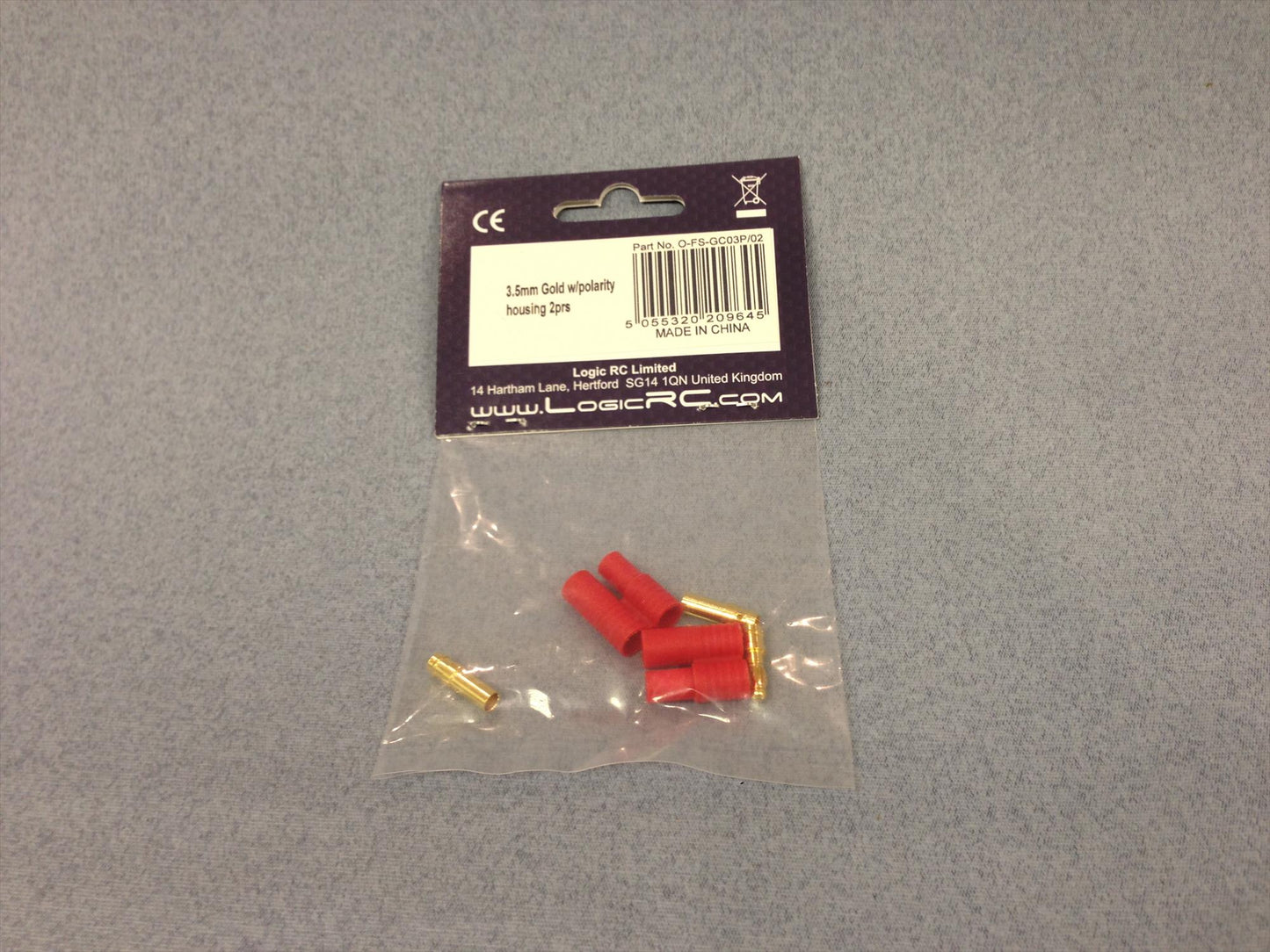 3.5mm Gold 2prs w/polarity housing