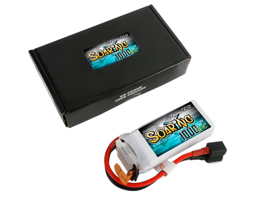 Li-Po 3S 11.1V 1000mAh 30C Soaring with EC3/XT60/T-Type