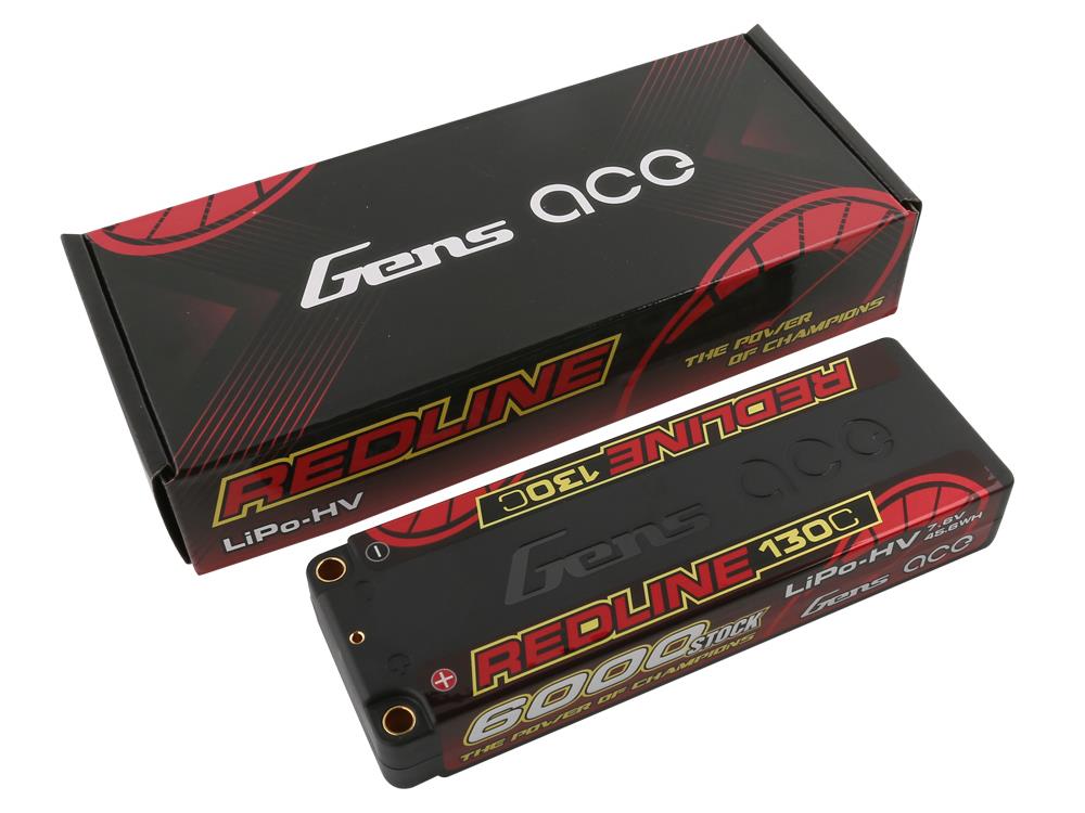 Li-Po HV Car Hard Case 2S2P 7.6V 6000mAh 130C RL with 5mm