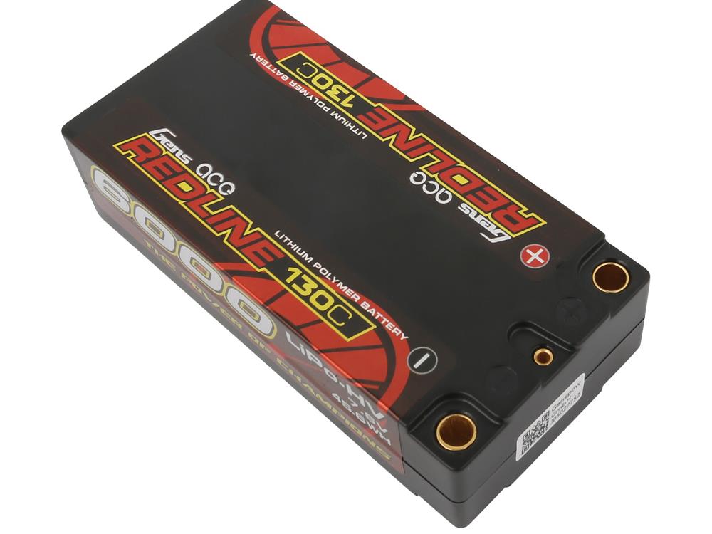 Li-Po HV Car Hard Case 2S2P 7.6V 6000mAh 130C RL Short 5mm