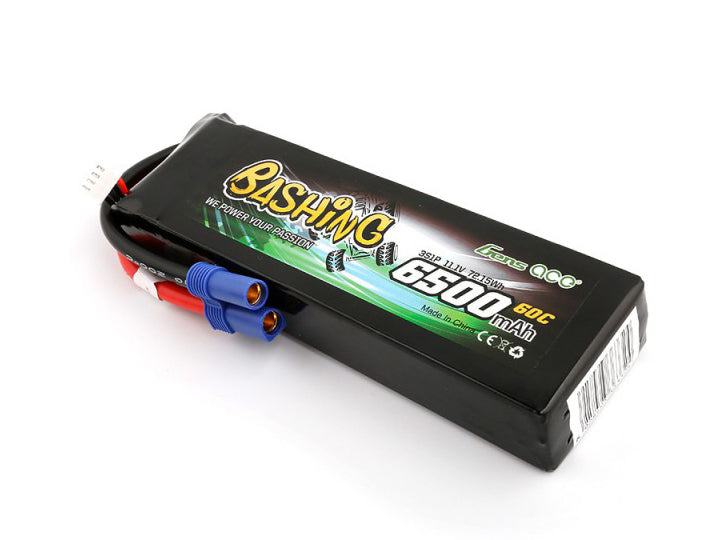 Li-Po Car 3S 11.1V 6500mAh 60C Bashing with EC5