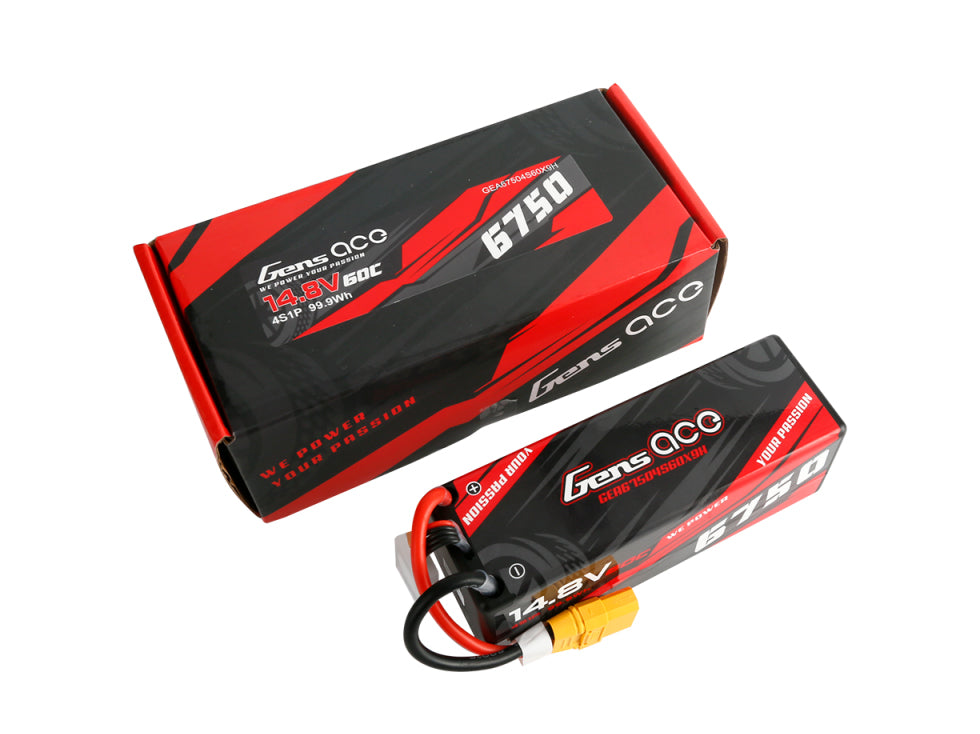 Li-Po Car Hard Case 4S 14.8V 6750mAh 60C with XT90