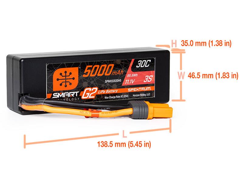 5000mAh 3S 11.1V SMART G2 30C IC5