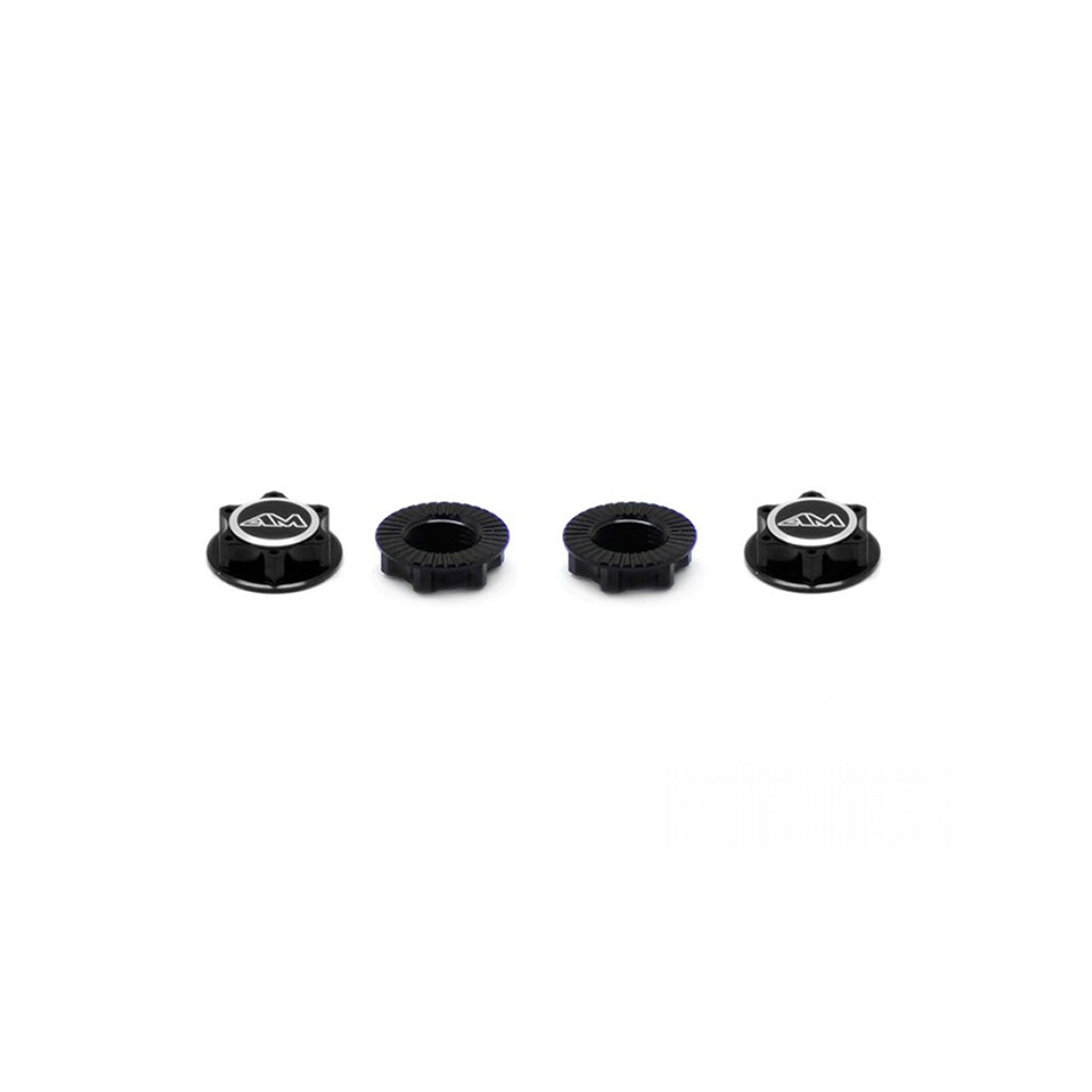 Alu 1/8 Wheel Nuts C/end/L/W Black (4)