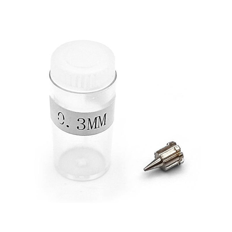 Bittydesign Hybrid Nozzle thread-less option 0.3mm for Caravaggio gravity-feed airbrush dual-action