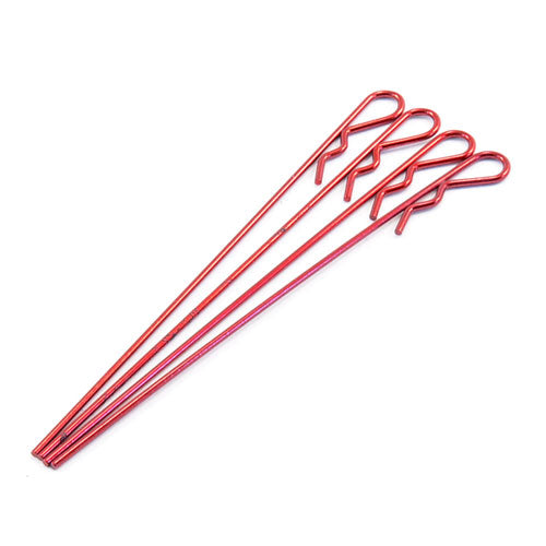Fastrax Metallic Red X-Long Body Pin 1/8th - RC Hobby Product
