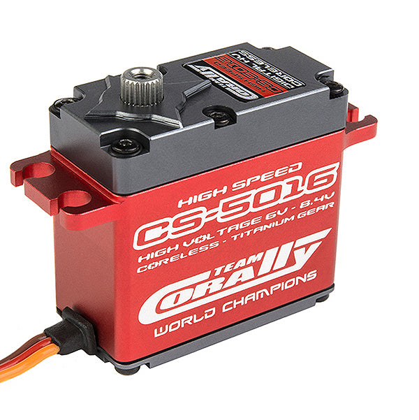 CORALLY CS5016 HV HIGH SPEED SERVO HIGH VOLT CORELESS MOTOR TITANIUM/BALLBEARING/ALLOY CASE - High-Speed RTR RC Truck