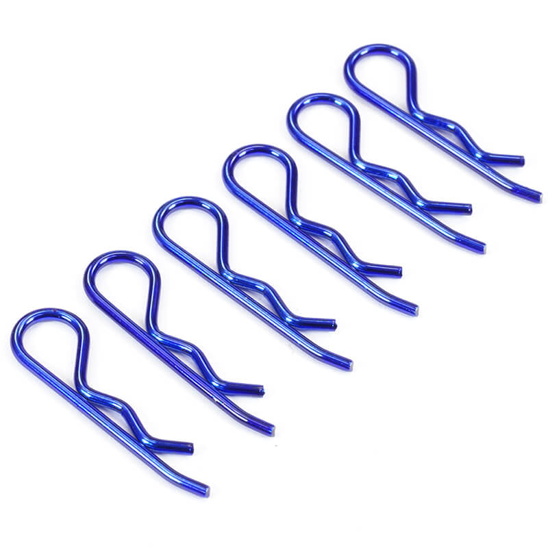 Fastrax Metallic Blue Large Clips - RC Hobby Product