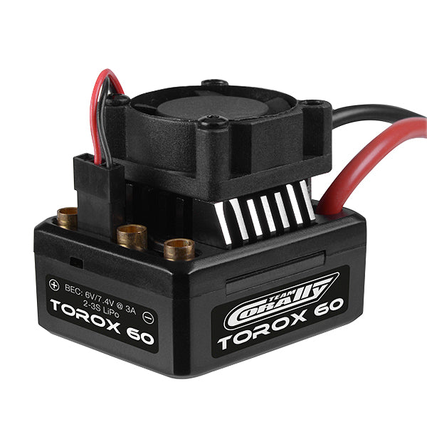 CORALLY SPEED CONTROLLER TOROX 60 BRUSHLESS 2-3S - High-Speed RTR RC Truck