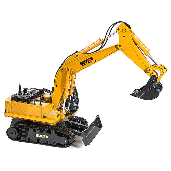 HUINA 1/16 SCALE RC EXCAVATOR 2.4G 11CH w/DIE CAST BUCKET - RC Hobby Product