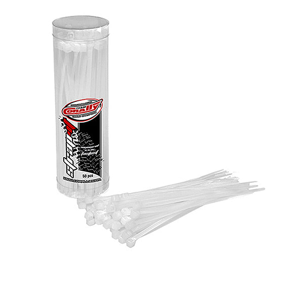 CORALLY STRAPIT CABLE TIE WRAPS NATURAL 2.5X100MM 50 PCS - High-Speed RTR RC Truck