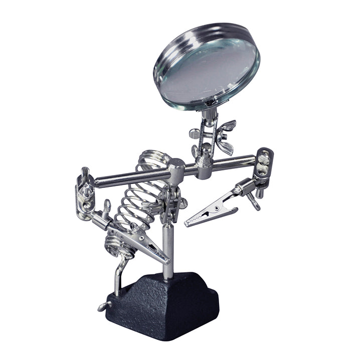 CML HELPING HANDS w/MAGNIFIER SOLDERING IRON REST & 2 ARMS - RC Hobby Product