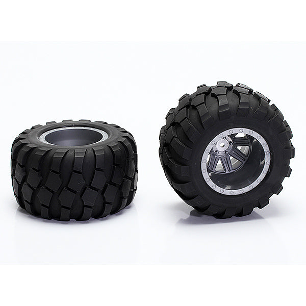 CEN RACING WHEEL & TIRE GLUED (GREY) - RC Hobby Product