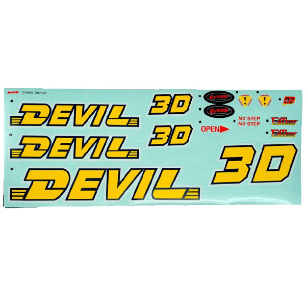 DYNAM DEVIL DECAL - RC Hobby Product
