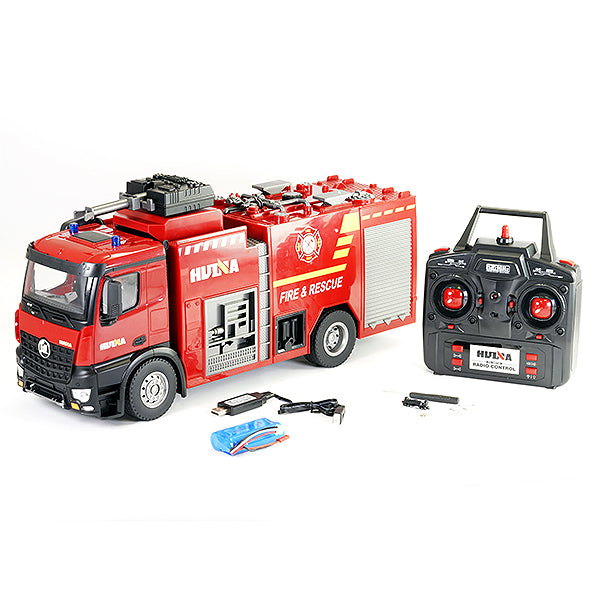 HUINA 1/14 FIRE TRUCK WITH POWERFUL HOSE - RC Hobby Product