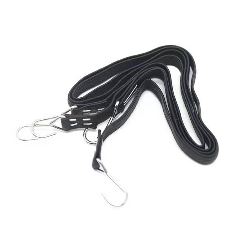 FASTRAX LUGGAGE BUNGEE STRAP 2PC w/HOOKS 400MM - BLACK - RC Hobby Product