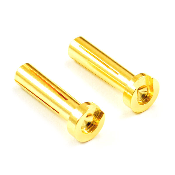 ETRONIX LOW PROFILE 4.0MM MALE GOLD CONNECTOR (2) FOR RIGHT ANGLE - RC Hobby Product