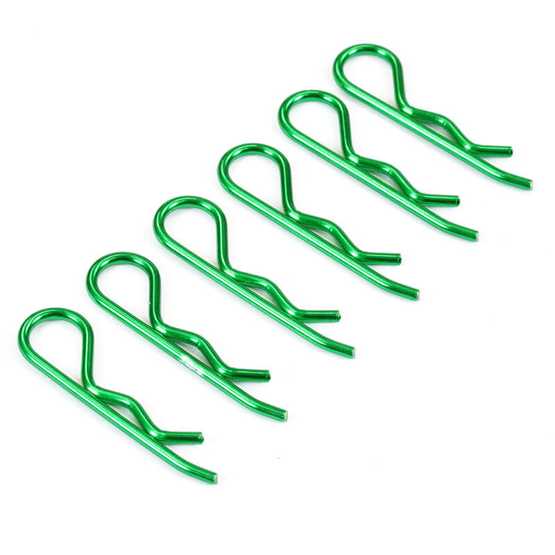 Fastrax Metallic Green Large Clips - RC Hobby Product